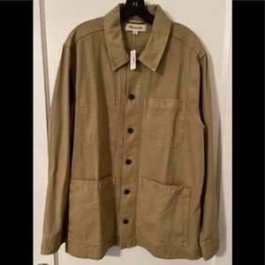 Madewell Men's Garment-Dyed Lightweight Canvas Chore Jacket - NWT